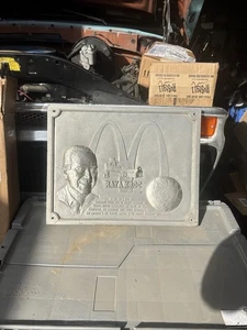 Vintage Rare Original McDonalds Plaque From  1983 Approximately 14 X 18 Inches - Picture 1 of 13