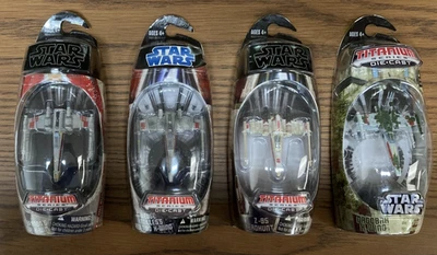 TOTALMENTE NUEVO Star Wars Titanium Series Die Cast Lote de 4 X-Wings Foto 1 de 4