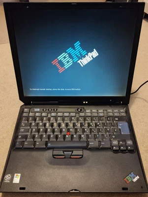 Vintage IBM ThinkPad 2684 R40e - 2GHz Celeron 26GB HDD 256MB RAM Win XP - Tested - Image 1 of 4
