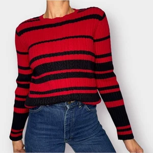 Maglione rosso nero Marsh Landing anni 2000 - Foto 1 di 6