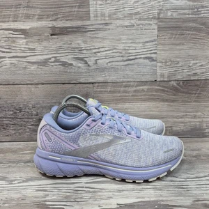 Brooks Ghost 14 Women’s Size 8.5 Running Shoes Lilac Purple Lime Sneaker - Picture 1 of 13
