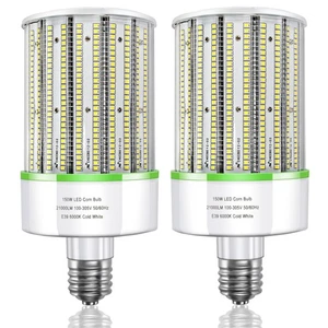 2 Pack 150W E39 Large Mogul Base LED Corn Cob Light Bulb, 21,000 Lumens 5000K... - Picture 1 of 8