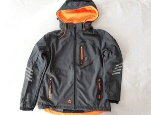 Damen Gr. XXL 2XL Softshelljacke Arctic Seven Windbreaker grau orange Kapuze - Bild 1 von 13
