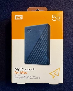 Western Digital WD My Passport 5TB External Hard Drive with Box - Black *NEW* - Picture 1 of 6
