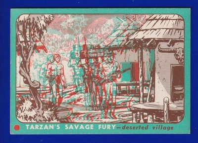 DESERTED VILLAGE 1953 TOPPS TARZAN'S SAVAGE FURY #29 VG-EX+ NO CREASES - Image 1 of 2