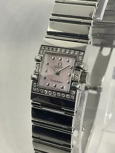 OMEGA CONTELLATION QUADRA PETITE LADY’S 20x15MM QTZ MOP Dial Watch 1537.73.00 - Picture 1 of 7