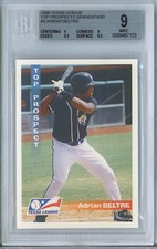 1998 ADRIAN BELTRE TEXAS LEAGUE TOP PROSPECTS GRANDSTAND #3 MINORS BGS MINT 9