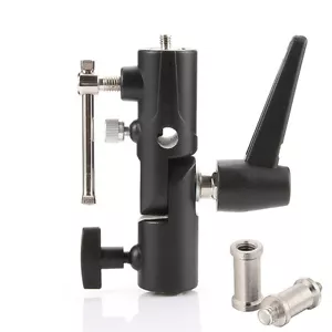New! H shape Swivel 180°Light Stand Flash Bracket Umbrella Holder W/ 1/4"-3/8 - Picture 1 of 8