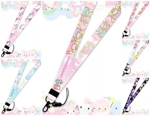 Kawaii Kitty LANYARD ID Holder Key Ring Chain - YOUR CHOICE! - Picture 1 of 5