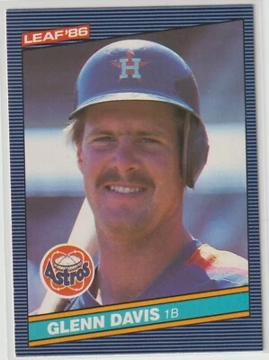 1986 Leaf - GLENN DAVIS - #175 - Houston Astros - Image 1 of 2