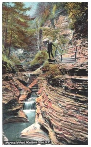 MERMAID POOL, WATKINS GLEN, NY.VTG 1913 POSTKARTE * D15 - Bild 1 von 2