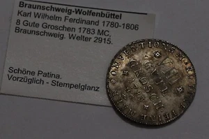 🧭 🇩🇪 Germany BRAUNSCHWEIG 8 GROCHEN 1783 MC HIGH GRADE B86 #Z6906 - Picture 1 of 7