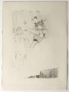 RARE Original 1895 dancer, collotype by Henri Toulouse-Lautrec - Picture 1 of 4
