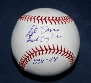 Negro League Monte Irvin "Newark Eagles 1938-48" Signed Baseball - Picture 1 of 6