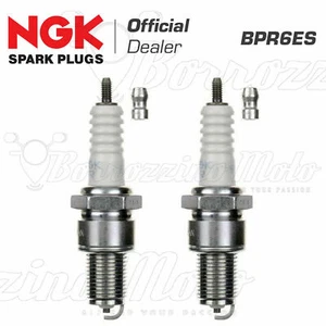 2 CANDELE ORIGINALE NGK BPR6ES MOTO GUZZI BREVA - 1100 2005 - - Foto 1 di 3