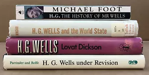 Set of 4 Books about H. G . Wells - Hardbacks/Dust Jackets/1 Paperback - 1996 - Picture 1 of 20