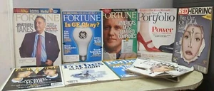 Lot of 10 FORBES FORTUNE BLOOMBERG BUISSNESS WEEK MAGAZINE FINANCE MAGAZINE LOT - Picture 1 of 15