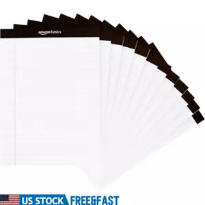 Wide Ruled Writing Notepads 12 Pack 50 Sheets Per Pad Perforated Easy Removal US - Picture 1 of 6