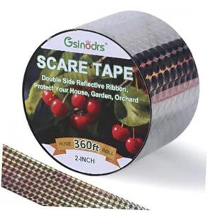 Bird Tape Repellent - Double Reflective Tape Ribbon, Bird Scare 2IN * 360FT - Picture 1 of 8
