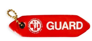 Guard Lifeguard Floating Buoy Keychain Red Foam Water Safety Products Keyholder - Picture 1 of 5