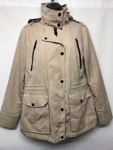 Michael Kors Giacca Donna Softshell Leggera Cappotto Con Cappuccio Taglia M C3C