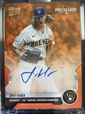 2021 Josh Hader Milwaukee Brewers TOPPS NOW Postseason PS-24E  AUTO 5/5