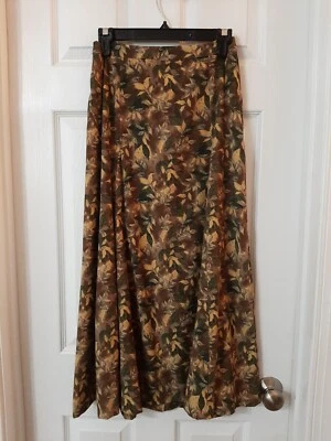 Christopher & Banks Mujer Talla 4 Falda Lápiz Elástica Acampanada Detalle Hojas Caídas Foto 1 de 3