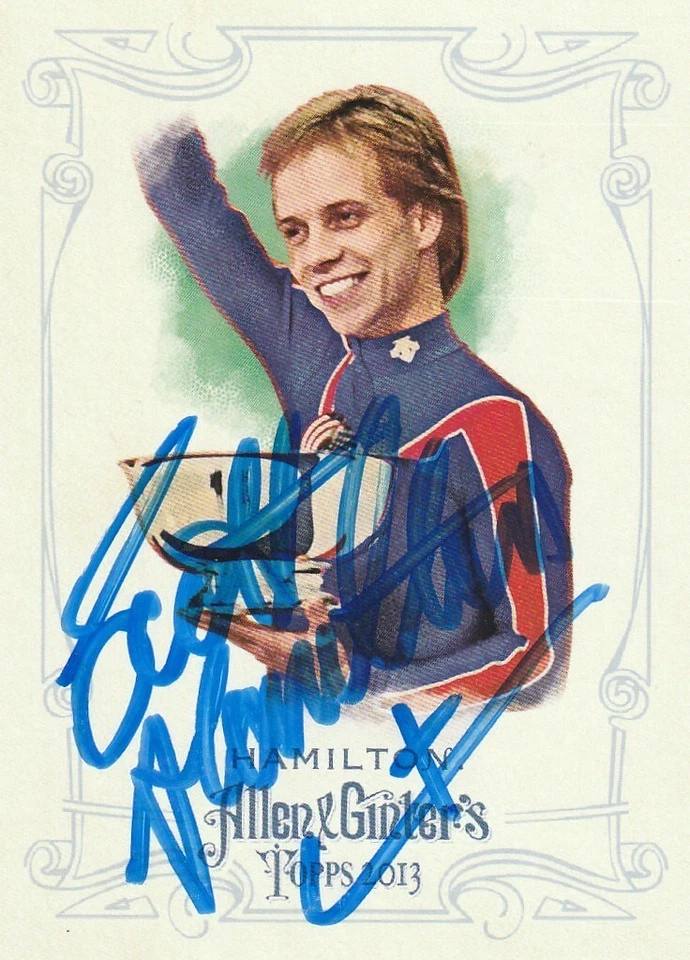 GOLD MEDALIST SCOTT HAMILTON SIGNED ALLEN & GINTER CARD - Image 1 of 1