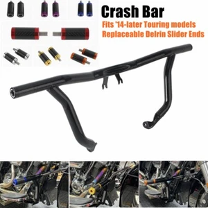 Barra de choque de protección de motor de carretera delantera barra plana para Harley Road Electra Glide - Imagen 1 de 17