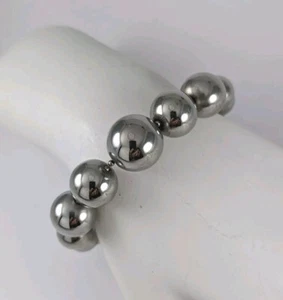 Designer FADI Edelstahl abgestufte Kugel Perle verstellbar 7,25-9,25" Armband - Bild 1 von 8