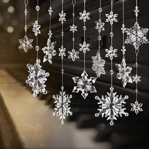 OuMuaMua 12pcs Crystal Christmas Ornaments for Christmas Tree Decorations - C... - Picture 1 of 6