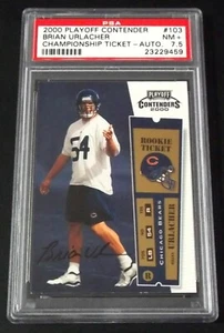 (ERROR Mislabeled) PSA 7.5 Rc Brian Urlacher Auto 2000 Contenders Rookie Ticket - Picture 1 of 3