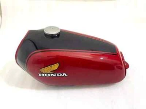 Honda XL175 XL 175 1974 1975 Black & Red Steel Petrol Fuel Tank +Cap |Fit For - Picture 1 of 14