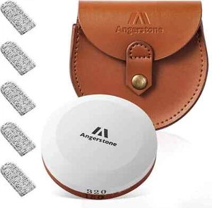 Pietra per affilare doppia grana rotonda ascia lama affilabordi disco strumento manuale 180/320 - Foto 1 di 1