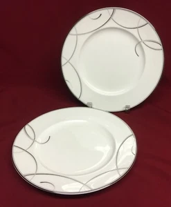 Nikko Elegant Swirl Set of (2) 8 1/4" Salad Plates - Picture 1 of 3