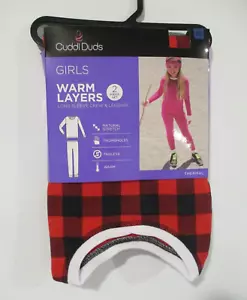 Cuddl Duds long underwear Thermal Set top leggings size XL 14/16  red check - Picture 1 of 2