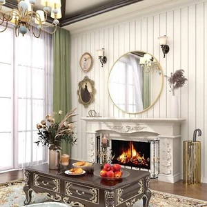 18 Inch Round Mirror Gold Metal Frame Circle Mirror Wall Mirror fo... - Picture 1 of 7