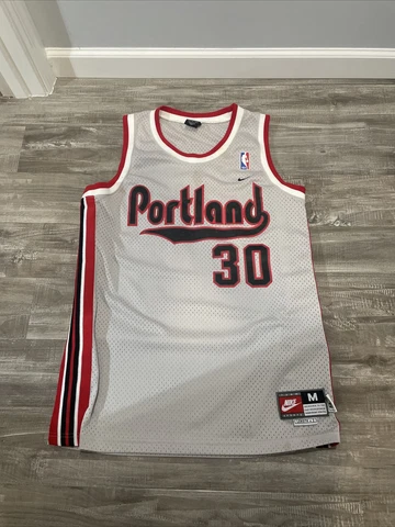 Vintage Authentic Rasheed Wallace Trailblazers Nike Sz M Stitched Gray Cover