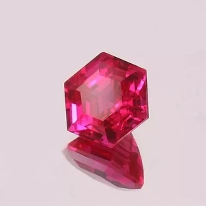 8.97 CT Unheated Natural Pigeon Red Mozambique Ruby Hexagon Loose Gemstone - Picture 1 of 4