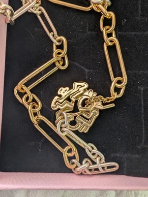 Genuino Keith Haring x Pandora Edición Limitada Arte Pop Collar Cadena Gargantilla Nuevo con Etiquetas Foto 1 de 4