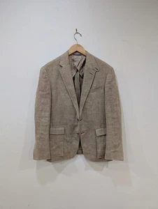 Ralph Lauren Purple Label 100% Linen Broken Twill Blazer Jacket 42 52 - Picture 1 of 5