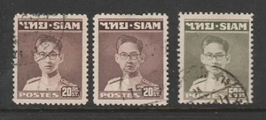 THAILAND  1947 King Bhumipol Assortment 0.01c start - Foto 1 di 1