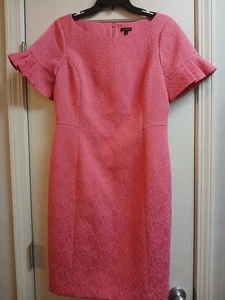 Talbots Dress Size 8 Pink Sheath Dress Beautiful Details - Picture 1 of 4