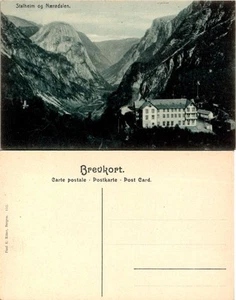 Postal de colección - Noruega - Stalheim og Nzredalen - Imagen 1 de 1