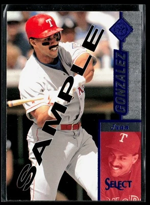 Juan Gonzalez 1997 Select Samples #1 Promo - Image 1 of 2
