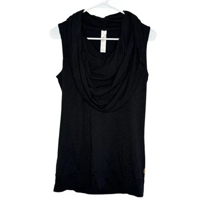 Lucy Women's Black Drape Neck Tank Top Size Medium - Image 1 of 4