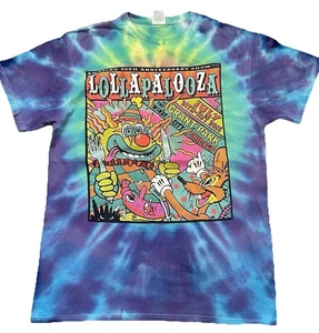 Lollapalooza 2016 Tye Dye T-Shirt M Musik Festival doppelseitig - Bild 1 von 7