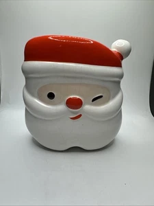 Vintage Napco zwinkernder Weihnachtsmann Wandtasche - Bild 1 von 7