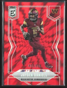 2025 PANINI DONRUSS ELITE JAYDEN DANIELS ASPIRATIONS RED SHIMMER #D 406/999 - Picture 1 of 10