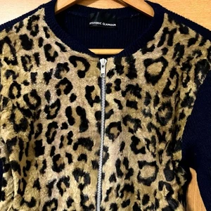 [Excellent atmosphere❗️] 90's HYSTERIC GLAMOR leopard print short jacket - Picture 1 of 4